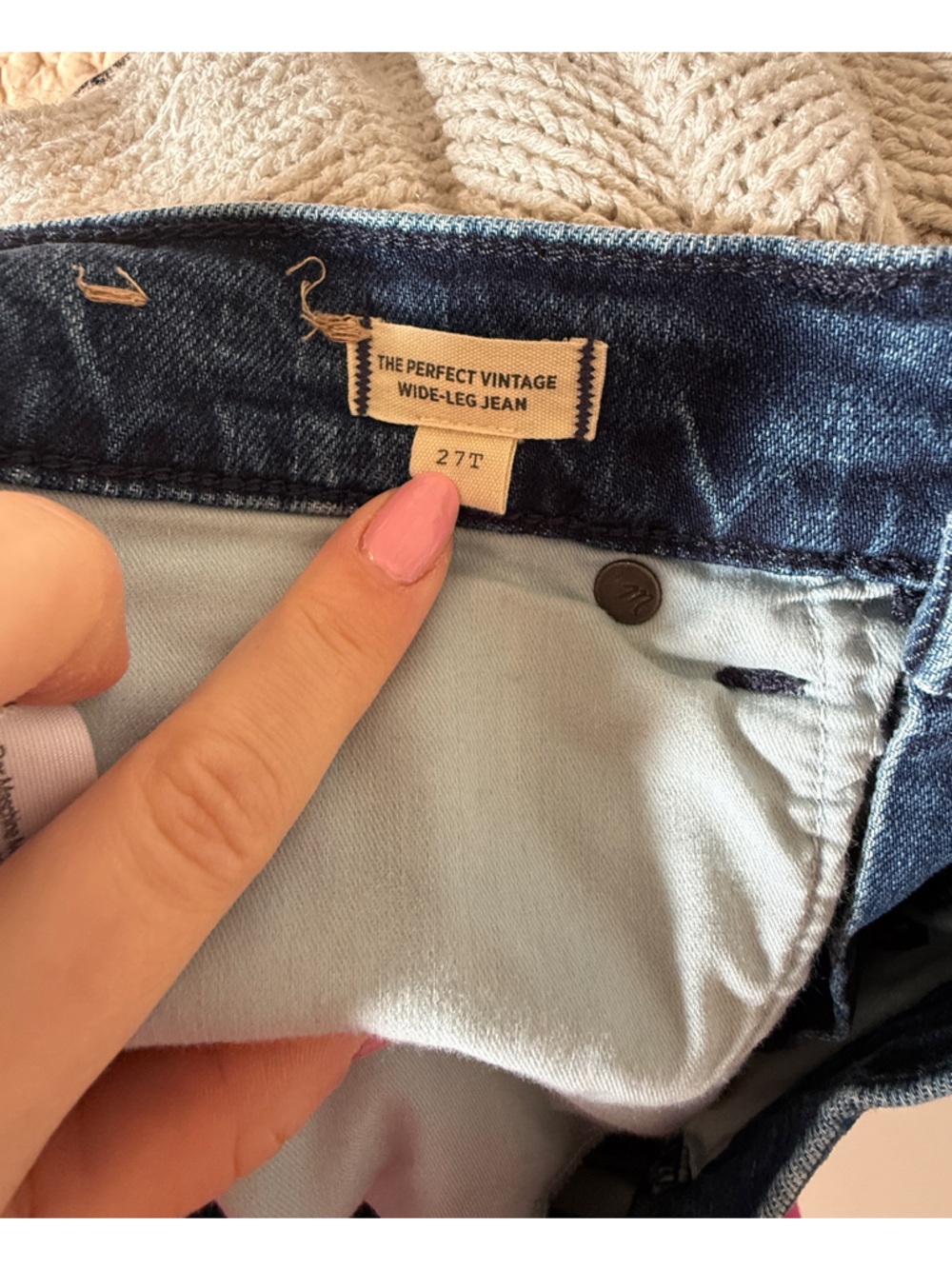 Madewell Perfect Vintage Wide Leg Jean TALL In Nighthawk Wash - Picture 5 of 7